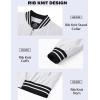imageMAGCOMSEN Mens Jacket Lightweight Bomber Jacket Zip Up Windbreaker Casual Spring Fall Jackets with PocketsWhite