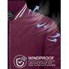 imageMAGCOMSEN Mens Jacket Lightweight Bomber Jacket Zip Up Windbreaker Casual Spring Fall Jackets with PocketsWine Red