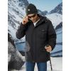 imageMAGCOMSEN Mens Winter Coat Military Jacket Fleece Lined Parka Cotton Cargo Jacket2 Black