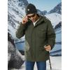 imageMAGCOMSEN Mens Winter Coat Military Jacket Fleece Lined Parka Cotton Cargo Jacket2 Green