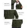 imageMAGCOMSEN Mens Winter Coat Military Jacket Fleece Lined Parka Cotton Cargo Jacket2 Green