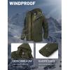 imageMAGCOMSEN Mens Winter Coat Military Jacket Fleece Lined Parka Cotton Cargo Jacket2 Green