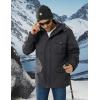 imageMAGCOMSEN Mens Winter Coat Military Jacket Fleece Lined Parka Cotton Cargo Jacket2 Grey