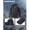 imageMAGCOMSEN Mens Winter Coat Military Jacket Fleece Lined Parka Cotton Cargo Jacket2 Grey