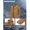 imageMAGCOMSEN Mens Winter Coat Military Jacket Fleece Lined Parka Cotton Cargo Jacket2 Khaki