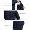 imageMAGCOMSEN Mens Winter Coat Military Jacket Fleece Lined Parka Cotton Cargo Jacket2 Navy
