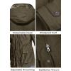 imageMAGCOMSEN Mens Winter Coat Military Jacket Fleece Lined Parka Cotton Cargo JacketCoffee