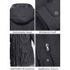 imageMAGCOMSEN Mens Winter Coat Military Jacket Fleece Lined Parka Cotton Cargo JacketGrey