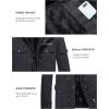 imageMAGCOMSEN Mens Winter Coat Military Jacket Fleece Lined Parka Cotton Cargo JacketGrey