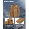 imageMAGCOMSEN Mens Winter Coat Military Jacket Fleece Lined Parka Cotton Cargo JacketKhaki