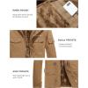 imageMAGCOMSEN Mens Winter Coat Military Jacket Fleece Lined Parka Cotton Cargo JacketKhaki
