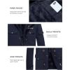 imageMAGCOMSEN Mens Winter Coat Military Jacket Fleece Lined Parka Cotton Cargo JacketNavy