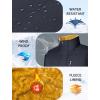 imageMAGCOMSEN Mens Winter Vests Outerwear Fleece Lined Puffer Vest Warm Casual Quilted Vest Bubble Sherpa Vest JacketDark Grey