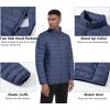 imageMAGCOMSEN Mens Puffer Jacket Lightweight Warm Winter Coats Water Repellent Windproof Insulated JacketBlue Grey
