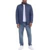 imageMAGCOMSEN Mens Puffer Jacket Lightweight Warm Winter Coats Water Repellent Windproof Insulated JacketBlue Grey