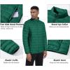 imageMAGCOMSEN Mens Puffer Jacket Lightweight Warm Winter Coats Water Repellent Windproof Insulated JacketGreen