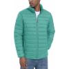 imageMAGCOMSEN Mens Puffer Jacket Lightweight Warm Winter Coats Water Repellent Windproof Insulated JacketGrey Green