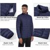 imageMAGCOMSEN Mens Puffer Jacket Lightweight Warm Winter Coats Water Repellent Windproof Insulated JacketNavy