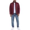 imageMAGCOMSEN Mens Puffer Jacket Lightweight Warm Winter Coats Water Repellent Windproof Insulated JacketWine Red