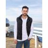 imageMAGCOMSEN Mens Winter Vest Outerwear Fleece Lined Outdoor Vest Warm Sleeveless JacketBlack