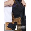 imageMAGCOMSEN Mens Winter Vest Outerwear Fleece Lined Outdoor Vest Warm Sleeveless JacketBlack
