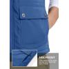 imageMAGCOMSEN Mens Winter Vest Outerwear Fleece Lined Outdoor Vest Warm Sleeveless JacketBlue