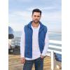 imageMAGCOMSEN Mens Winter Vest Outerwear Fleece Lined Outdoor Vest Warm Sleeveless JacketBlue