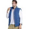 imageMAGCOMSEN Mens Winter Vest Outerwear Fleece Lined Outdoor Vest Warm Sleeveless JacketBlue