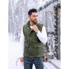 imageMAGCOMSEN Mens Winter Vest Outerwear Fleece Lined Outdoor Vest Warm Sleeveless JacketGreen