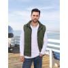 imageMAGCOMSEN Mens Winter Vest Outerwear Fleece Lined Outdoor Vest Warm Sleeveless JacketGreen