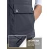 imageMAGCOMSEN Mens Winter Vest Outerwear Fleece Lined Outdoor Vest Warm Sleeveless JacketGrey
