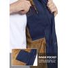 imageMAGCOMSEN Mens Winter Vest Outerwear Fleece Lined Outdoor Vest Warm Sleeveless JacketNavy