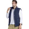 imageMAGCOMSEN Mens Winter Vest Outerwear Fleece Lined Outdoor Vest Warm Sleeveless JacketNavy