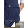 imageMAGCOMSEN Mens Winter Vest Outerwear Fleece Lined Outdoor Vest Warm Sleeveless JacketNavy