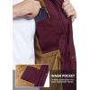 imageMAGCOMSEN Mens Winter Vest Outerwear Fleece Lined Outdoor Vest Warm Sleeveless JacketRed