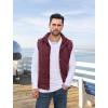 imageMAGCOMSEN Mens Winter Vest Outerwear Fleece Lined Outdoor Vest Warm Sleeveless JacketRed