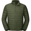 imageMAGCOMSEN Mens Puffer Jacket Lightweight Warm Winter Coats Water Repellent Windproof Insulated JacketArmy Green