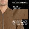 imageMAGCOMSEN Mens Bomber Jacket Lightweight Casual Windbreaker Spring Fall Zip Up Coat with 5 PocketBrown