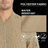imageMAGCOMSEN Mens Bomber Jacket Lightweight Casual Windbreaker Spring Fall Zip Up Coat with 5 PocketKhaki