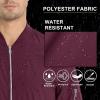 imageMAGCOMSEN Mens Bomber Jacket Lightweight Casual Windbreaker Spring Fall Zip Up Coat with 5 PocketWine Red