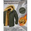 imageMAGCOMSEN Mens Fleece Lined Parka Jacket Hooded Puffer Jacket Warm Winter Coat Thicken Fur Jackets Windproof CoatsArmy Green