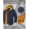 imageMAGCOMSEN Mens Fleece Lined Parka Jacket Hooded Puffer Jacket Warm Winter Coat Thicken Fur Jackets Windproof CoatsNavy