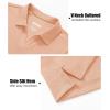 imageMAGCOMSEN Womens Polo Shirts Cotton Short Sleeve VNeck Collared Tops Golf Shirt Work Casual Summer TeeApricot