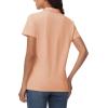 imageMAGCOMSEN Womens Polo Shirts Cotton Short Sleeve VNeck Collared Tops Golf Shirt Work Casual Summer TeeApricot