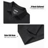 imageMAGCOMSEN Womens Polo Shirts Cotton Short Sleeve VNeck Collared Tops Golf Shirt Work Casual Summer TeeBlack
