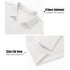 imageMAGCOMSEN Womens Polo Shirts Cotton Short Sleeve VNeck Collared Tops Golf Shirt Work Casual Summer TeeWhite