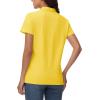 imageMAGCOMSEN Womens Polo Shirts Cotton Short Sleeve VNeck Collared Tops Golf Shirt Work Casual Summer TeeYellow