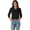 imageMAGCOMSEN Womens V Neck Sweater 2024 Spring Casual Long Sleeve Tops Knit Lightweight Pullover Sweaters JumperBlack