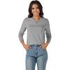 imageMAGCOMSEN Womens V Neck Sweater 2024 Spring Casual Long Sleeve Tops Knit Lightweight Pullover Sweaters JumperLight Grey