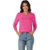 imageMAGCOMSEN Womens V Neck Sweater 2024 Spring Casual Long Sleeve Tops Knit Lightweight Pullover Sweaters JumperRose Red